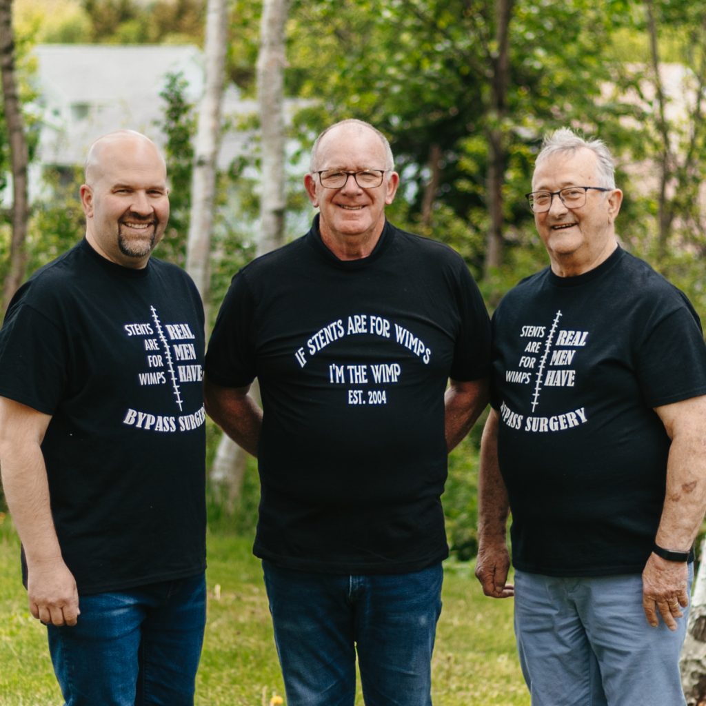 Thank you from the bottom of our hearts to thoughtful folks like Shawn McNee (left), his father Robert (middle) and his father-in-law Bob (right) who put their hearts and soles into fundraising this year!